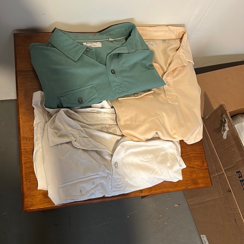 Lot of 3 linksoul pocket golf polos